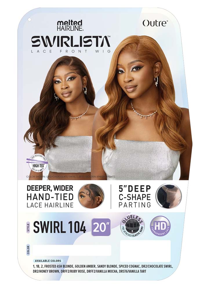 Outre Melted Hairline Swirlista Transparent HD Lace Front Premium Synthetic Wig