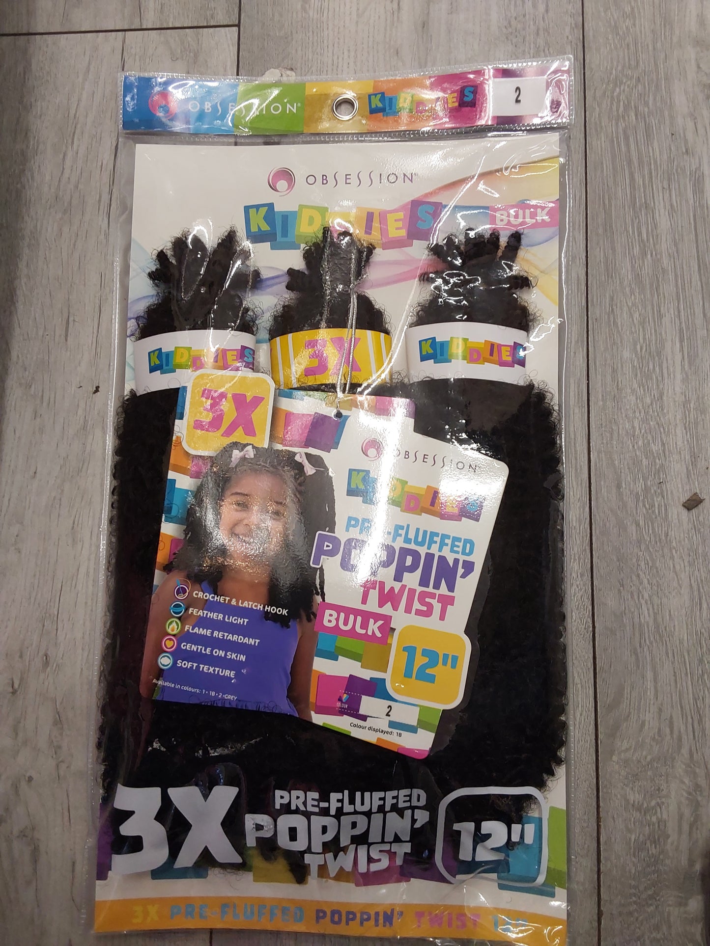 Obsession Kiddies 3x Pre Fluffed Poppin Twist 12''