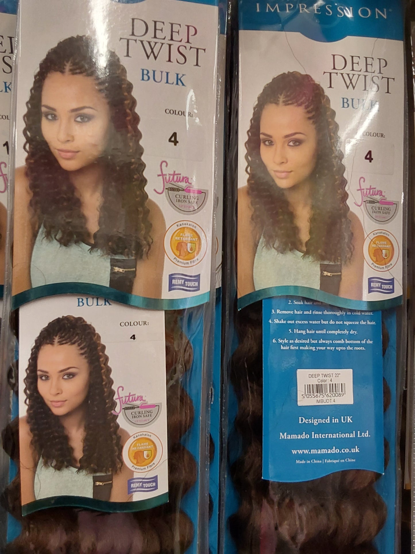 IMPRESSION SYNTHETIC CURLY HAIR EXTENSION BRAIDS - DEEP TWIST BULK