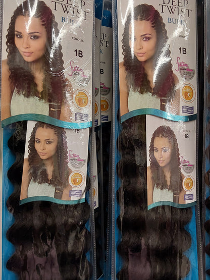 IMPRESSION SYNTHETIC CURLY HAIR EXTENSION BRAIDS - DEEP TWIST BULK