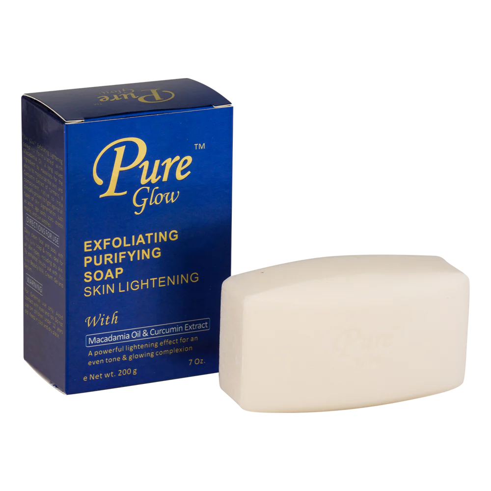 Pure Glow Exfoliating Purifying Skin Lightening Soap