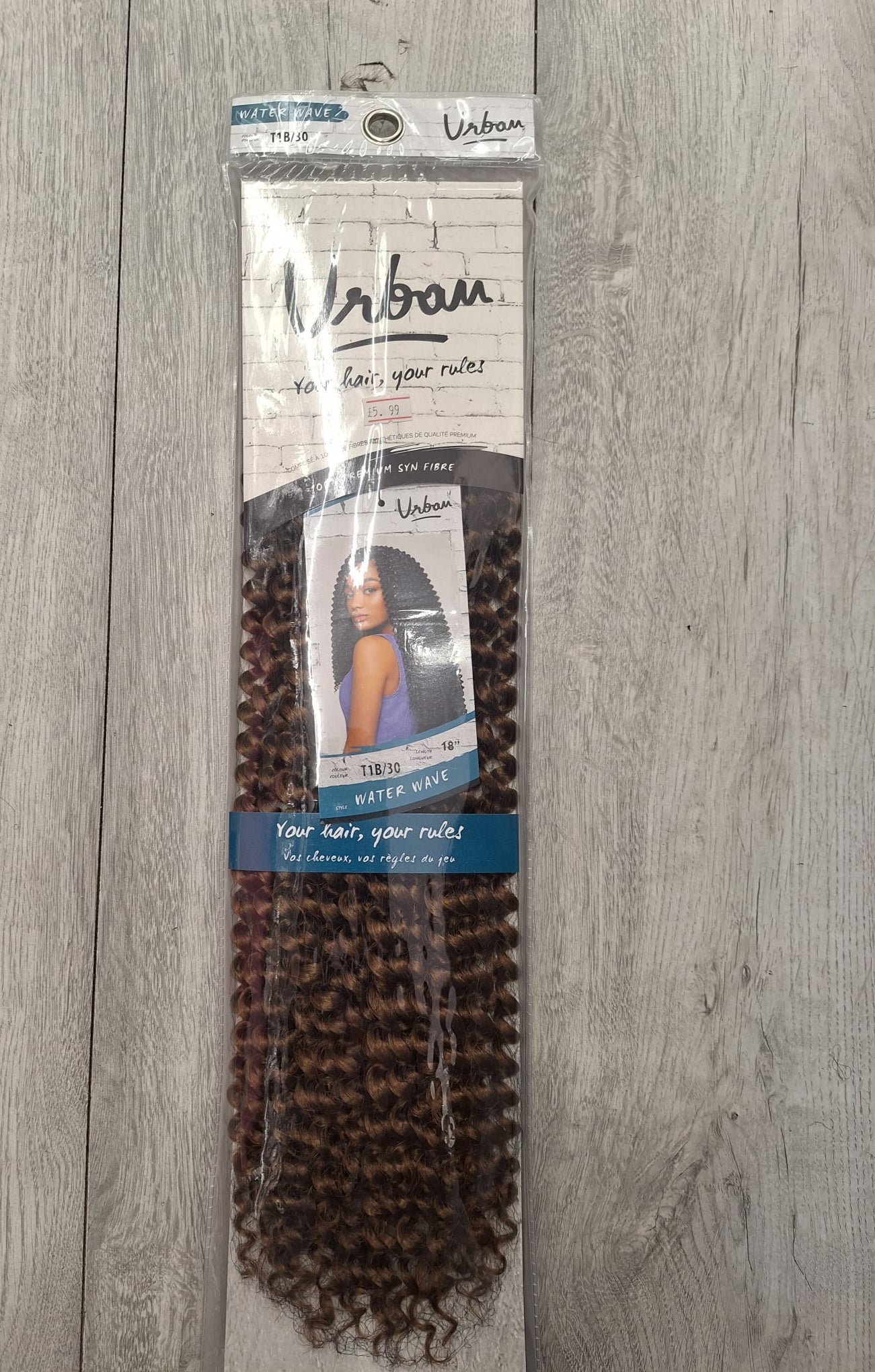 Urban Bulk Water Wave Hair for Braiding & Crochet 18"