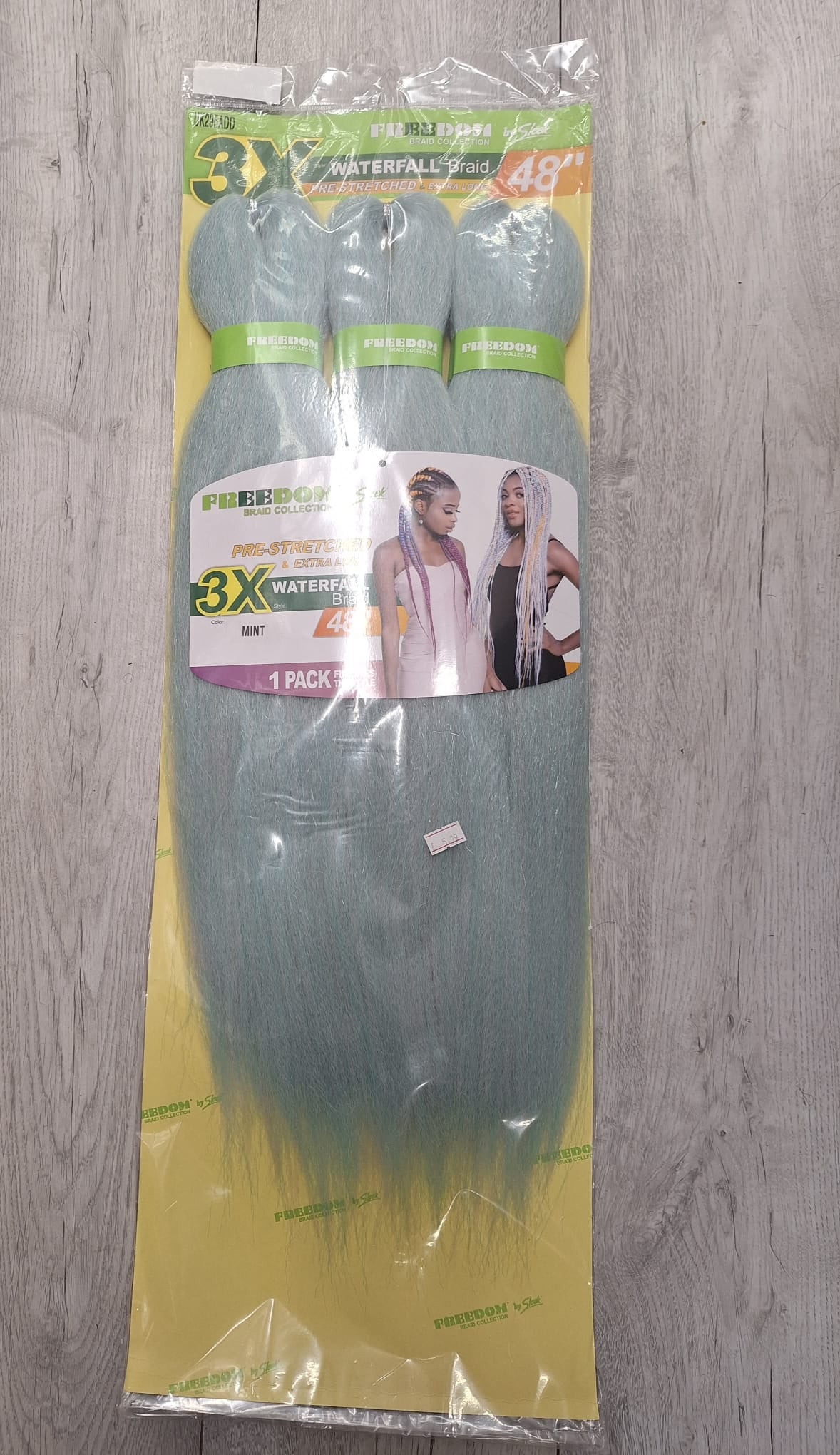 Sleek Freedom Waterfall Pre Stretched Ultra Jumbo Braid 3 Bundle Pack 48 inches