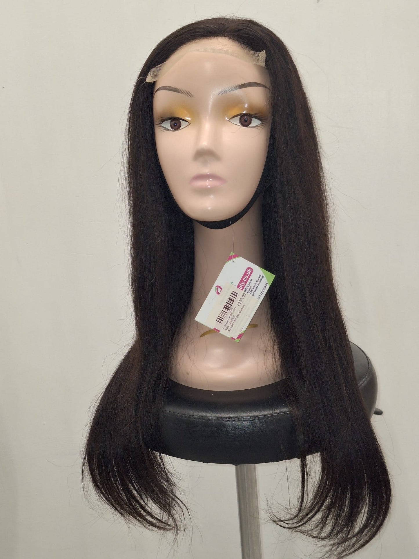 Frontiers 100% H/H Wig Straight Natural 24" 5 x 5 Closure