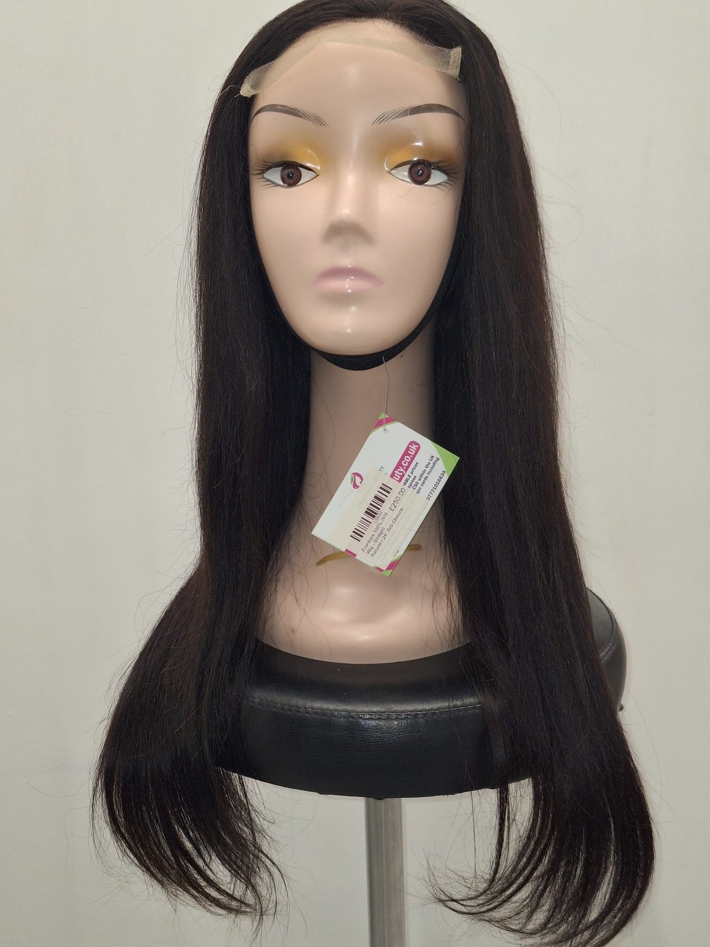 Frontiers 100% H/H Wig Straight Natural 24" 5 x 5 Closure