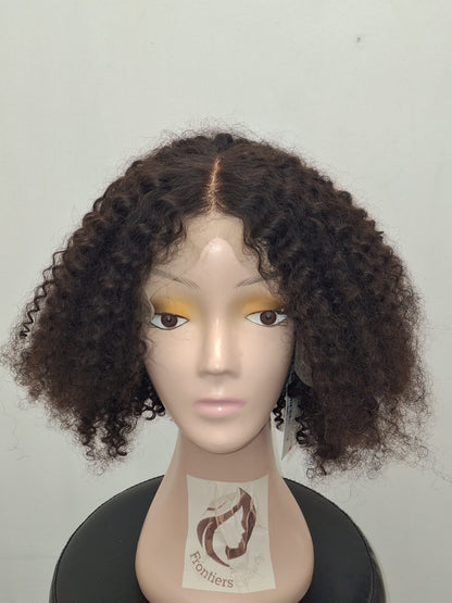 FRONTIERS KINKY CURL 14" FRONTAL WIG