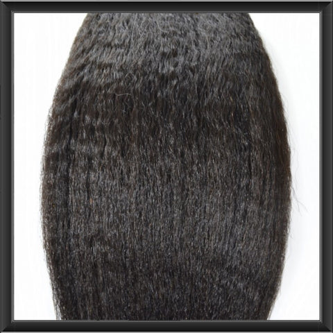 KINKY STRAIGHT - NATURAL BLACK 24"