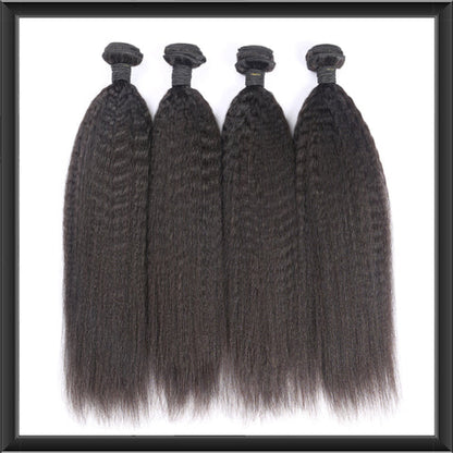 KINKY STRAIGHT - NATURAL BLACK 24"