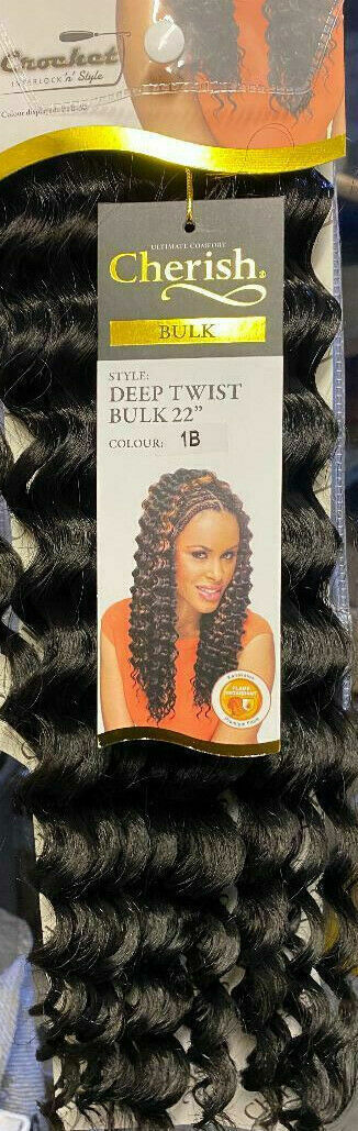 Cherish Deep Twist Bulk 22'' Synthetic Hair Braids