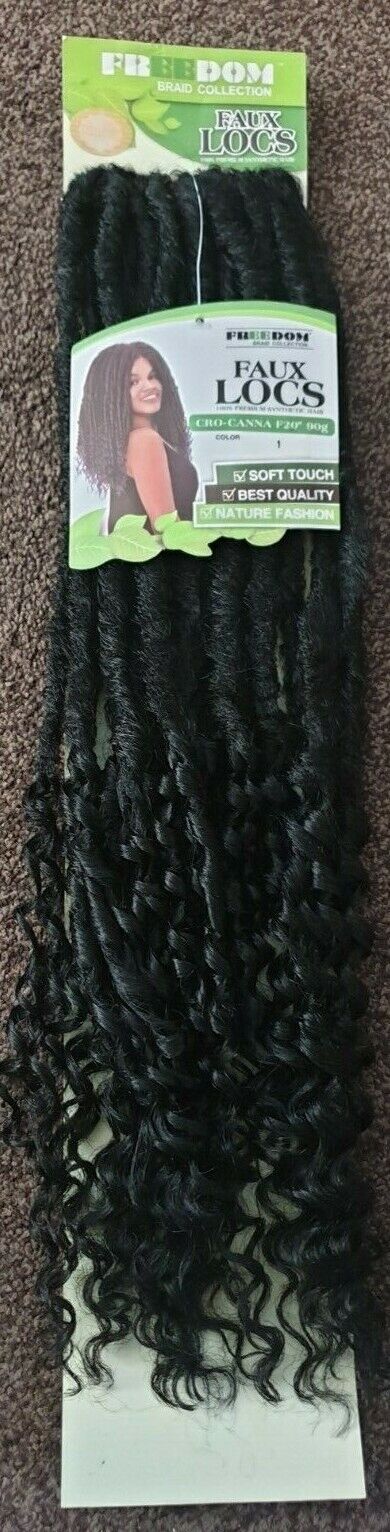 FREEDOM SYN CRO CURL FAUX LOCS 20"