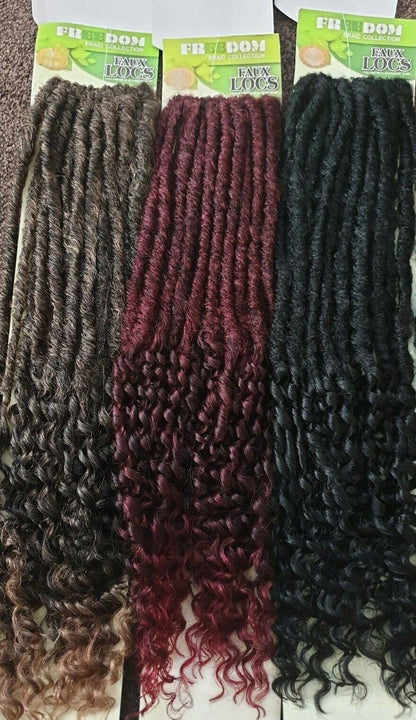 FREEDOM SYN CRO CURL FAUX LOCS 20"