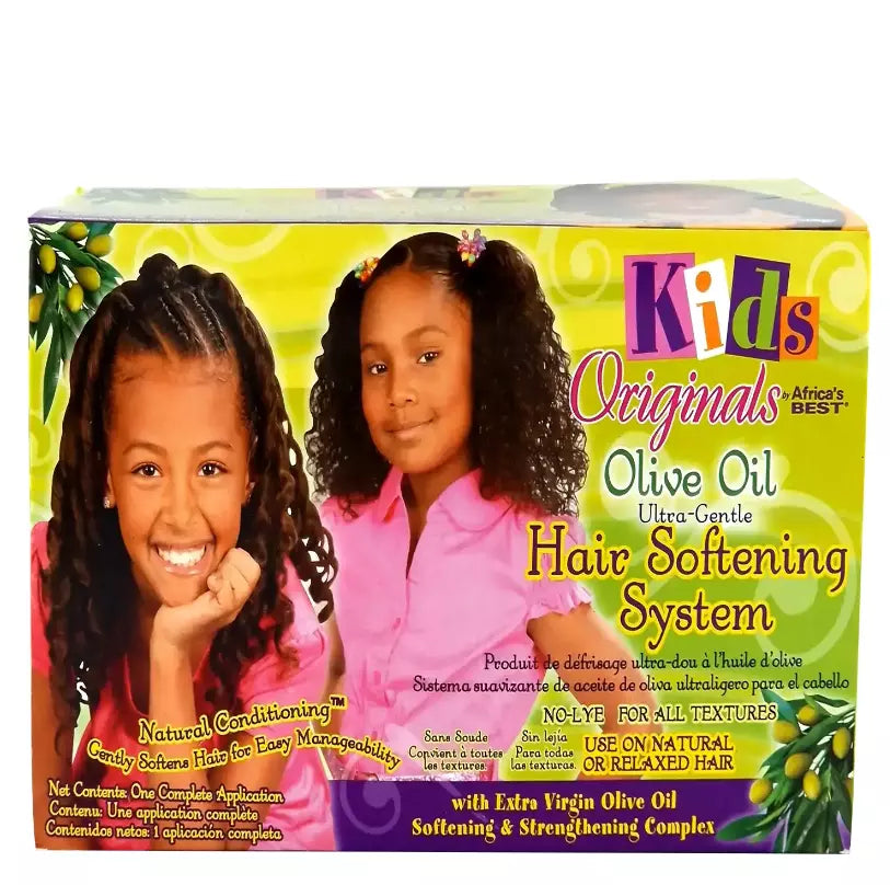 Africa's Best Kids Originals Olive Oil Ultra Gentle Hair Softening System Kit