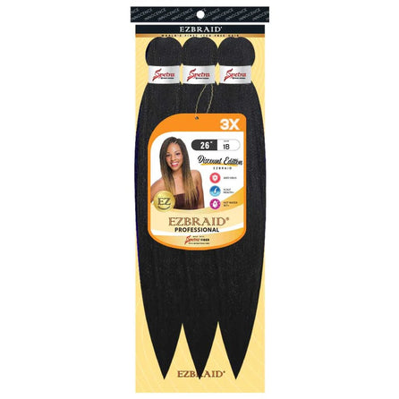 Spetra EZ Braid 26"- 3X Pack Pre-Stretched Braiding Hair Solution